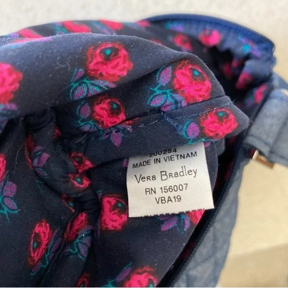 Vera Bradley NWOT Hipster Crossbody Moonlight Denim Blue Quilted  Bag. - Picture 11 of 12